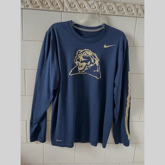 Nike Pittsburgh Panthers Dri-Fit Long Sleeve Top Mens Size S - Picture 1 of 7